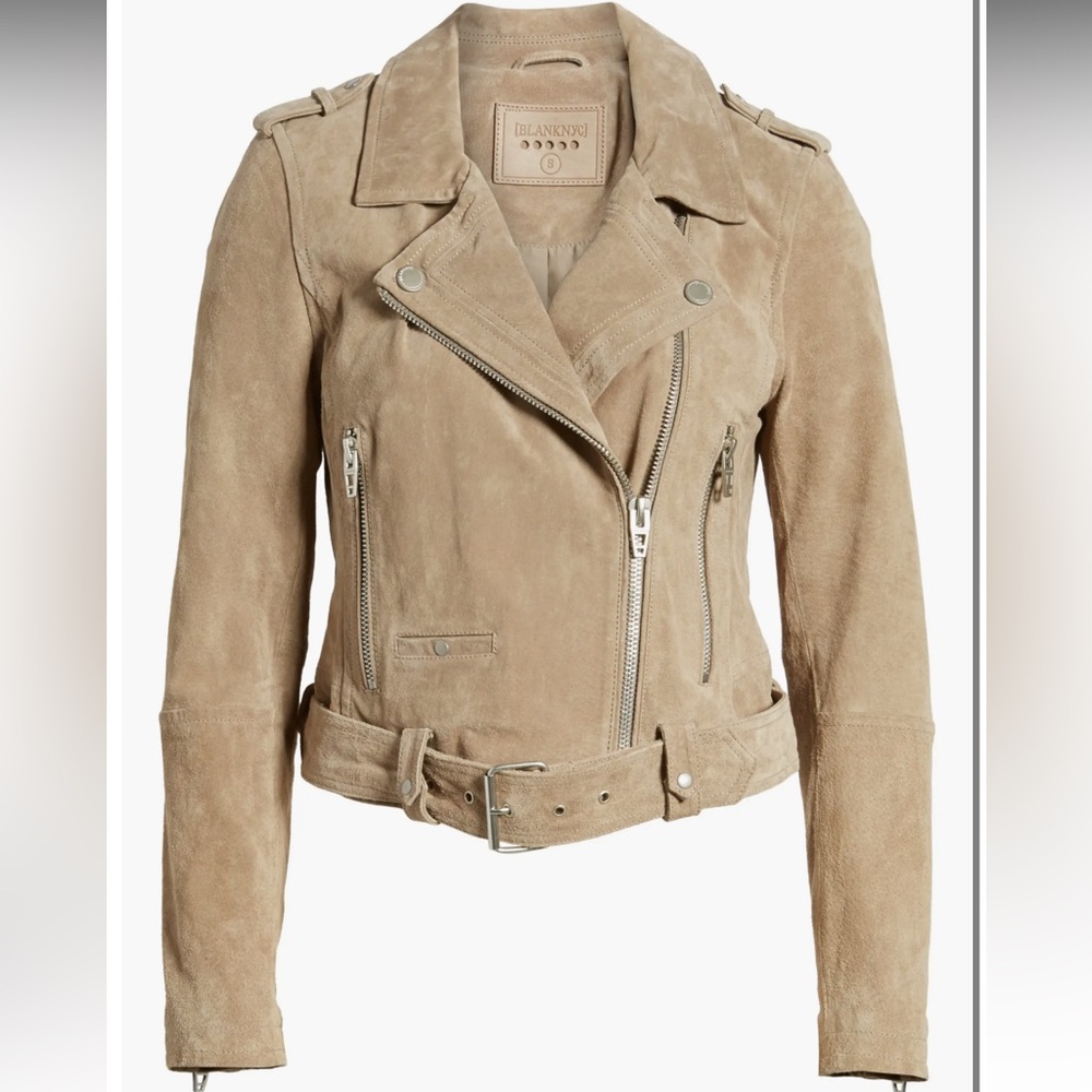 Suede Moto Jacket